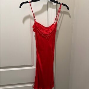 Red Slip Dress xs